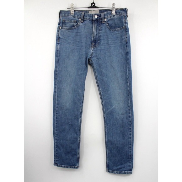 Everlane Jeans Womens 26 Mid Rise Waist Straight Medium Wash Blue‎ Denim Pants - Picture 1 of 10